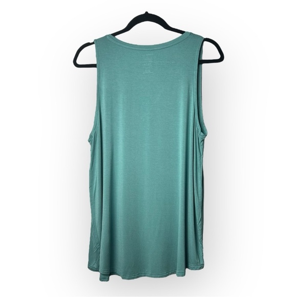 George Sea Green Sleeveless Top L - Picture 2 of 4